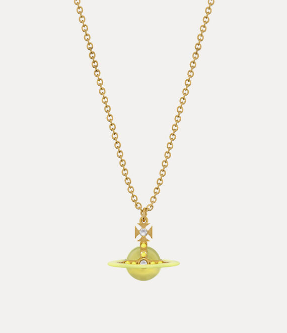 Petite Original Orb Pendant Necklace in GOLD-YELLOW-TRANSPARENT-YELLOW ...