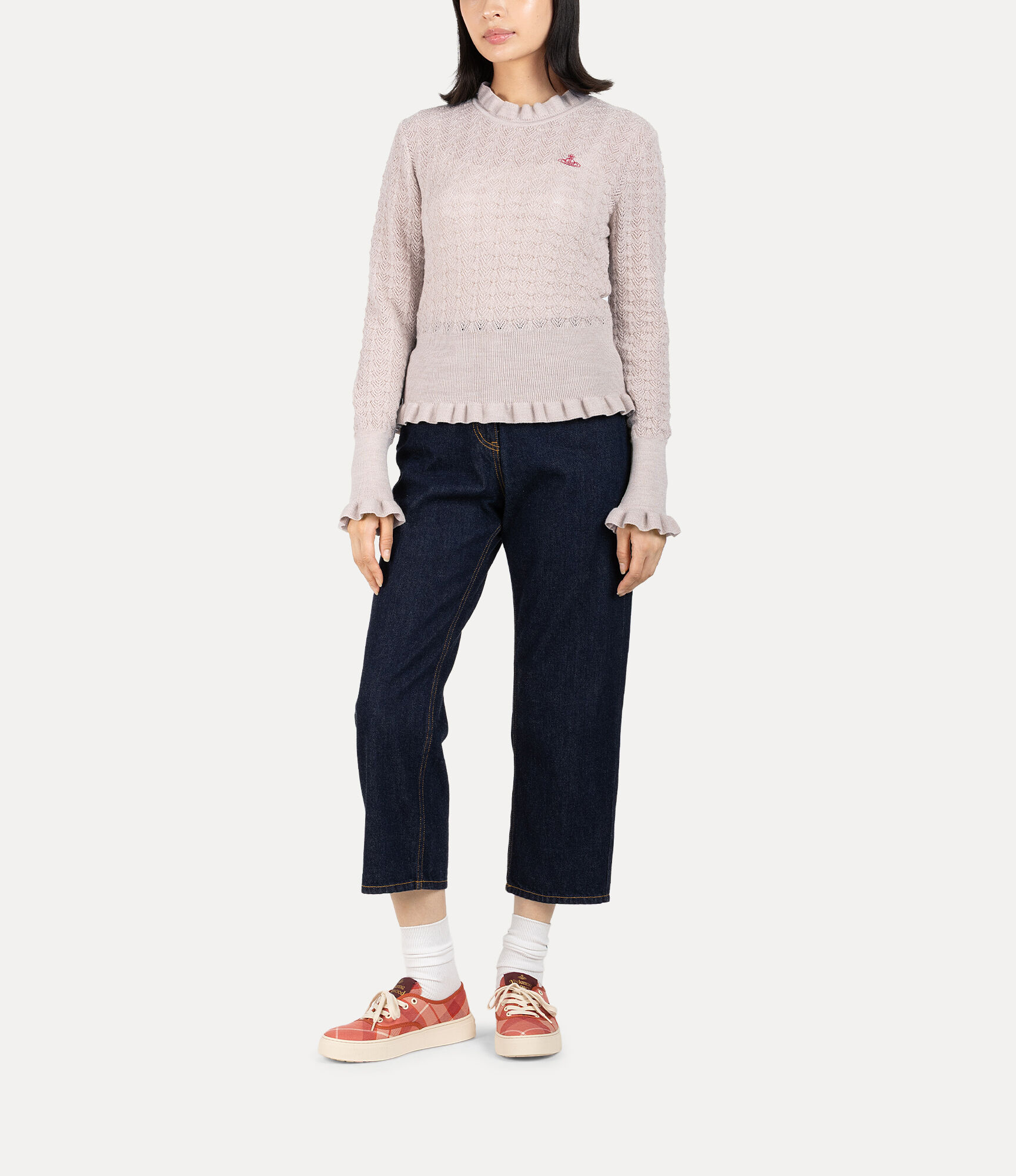 Shell Frill Knit Pullover  large image number 2
