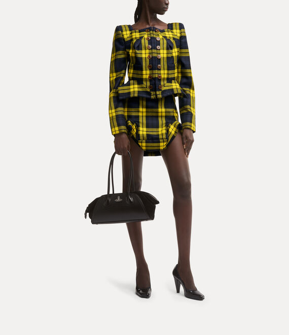 Mini Double Frame Skirt in NAVY-YELLOW Vivienne Westwood®