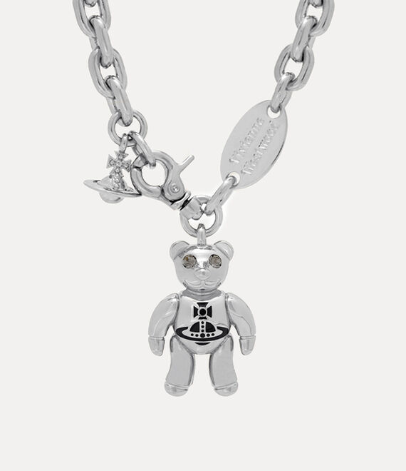 Vivienne Westwood Ruby Necklace Platinum-black-diamond-crystal-black-enamel Platinum-black-diamond-crystal-black-ename