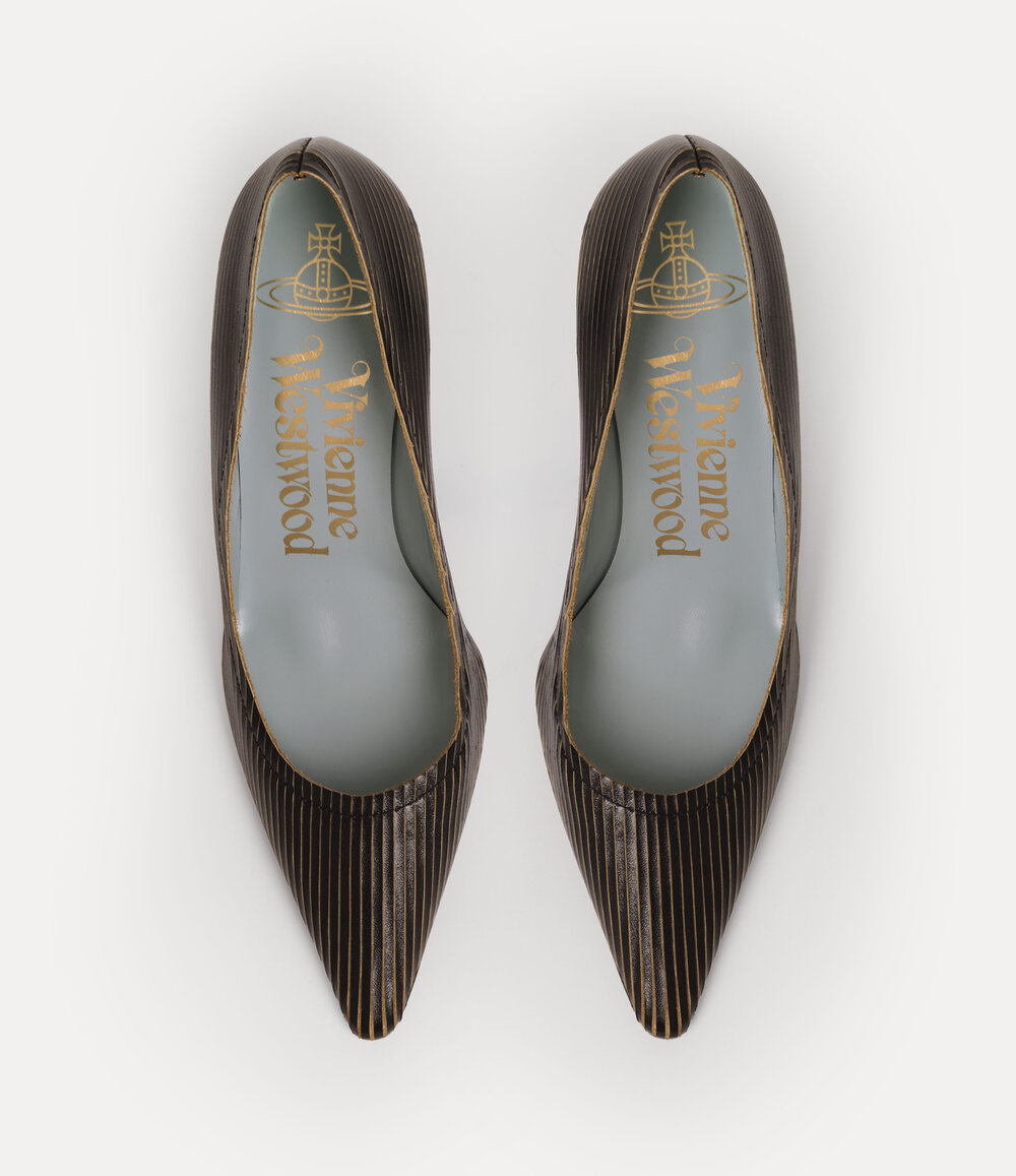 Vivienne Westwood Sophia Pin Heel in Black Beige, view 5