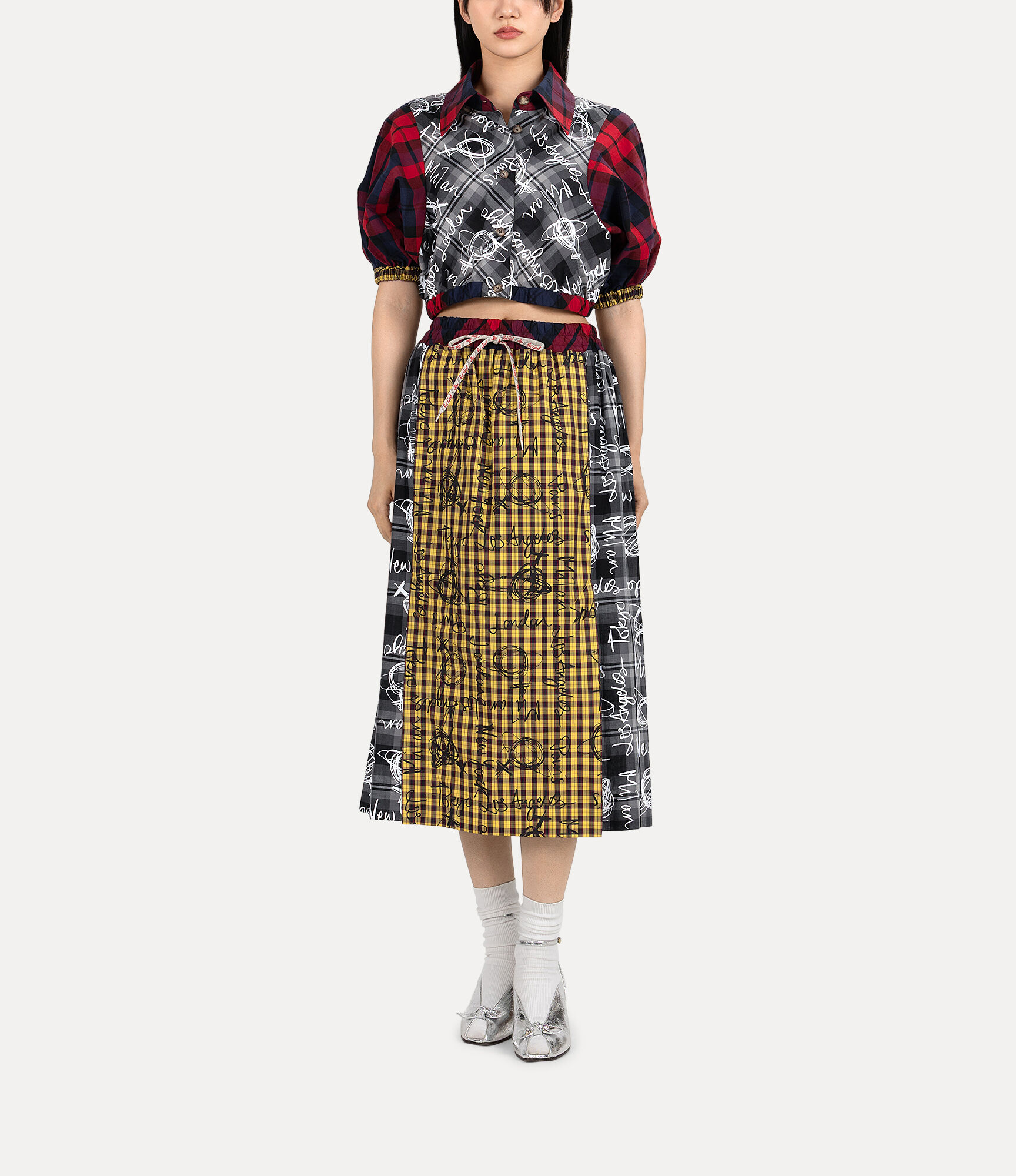 Little Cities Check Skirt  large image number 2
