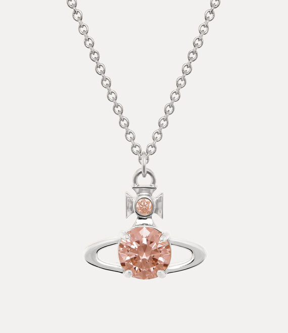 Vivienne Westwood Reina Large Pendant Necklace Platinum-flesh-cz Platinum-flesh-cz Women