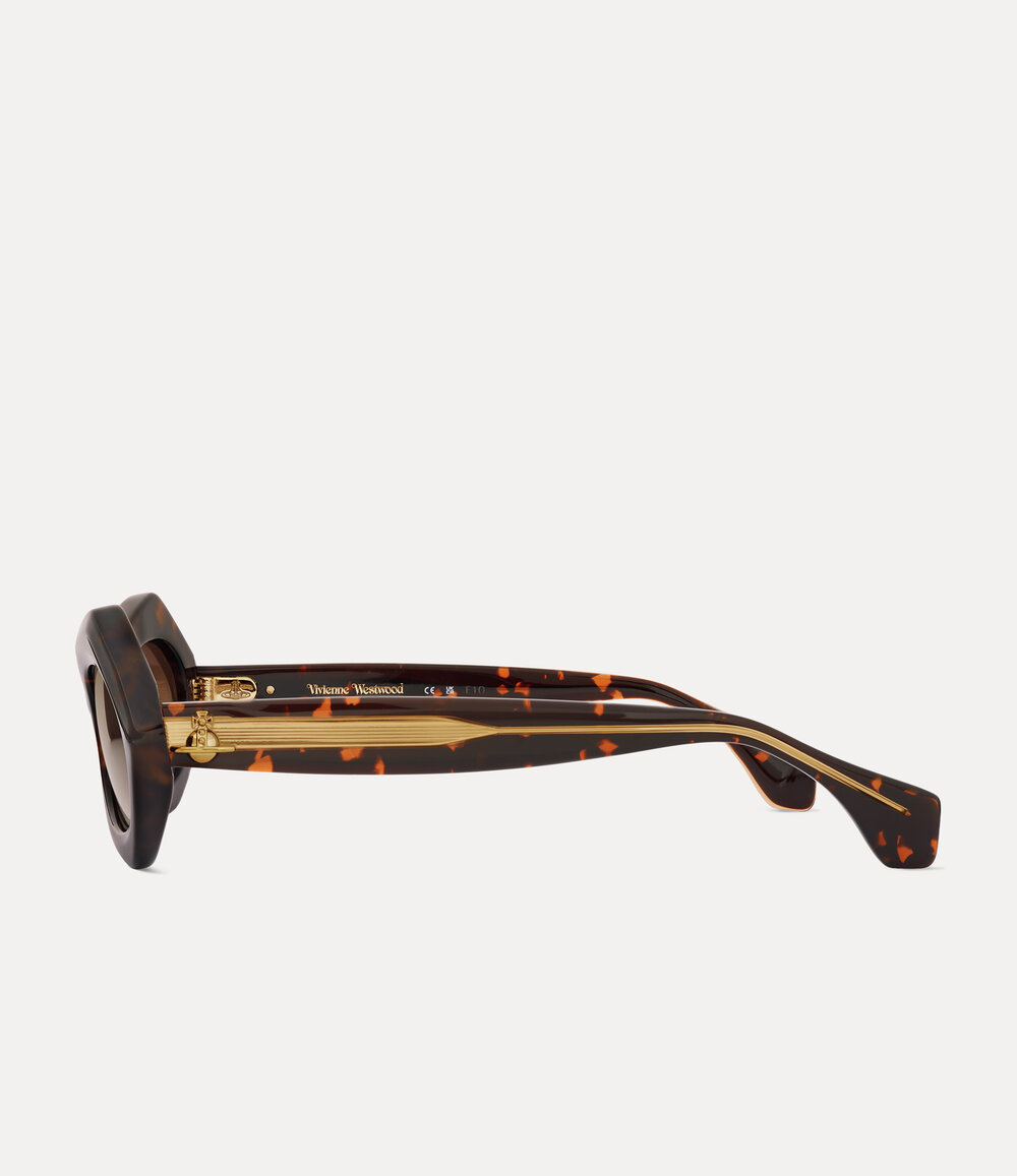 Vivienne Westwood Milano Sunglasses in Brown, view 3
