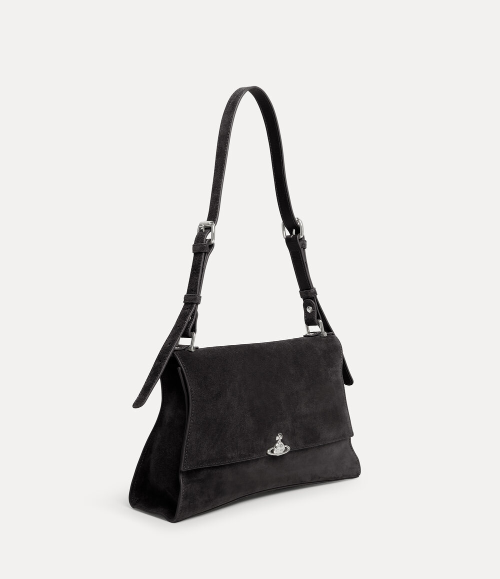 Vivienne Westwood Bianca Medium Shoulder Bag in Black, view 2