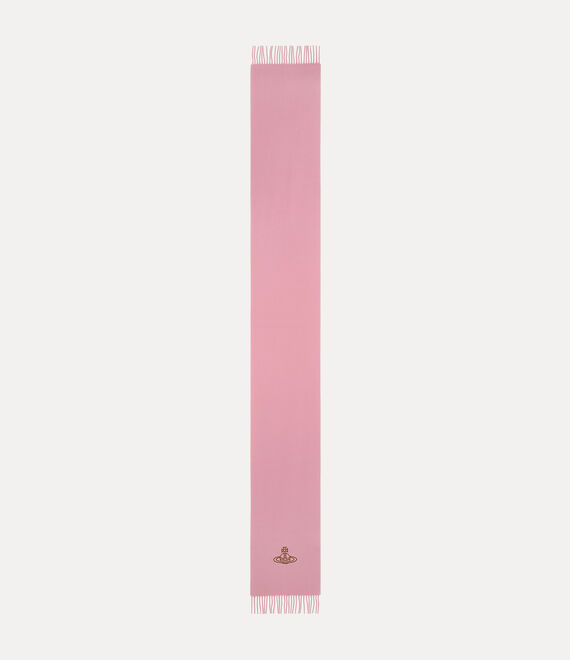 Vivienne Westwood Embroidered Orb Long Scarf Embroidered Orb Long Pink Unisex