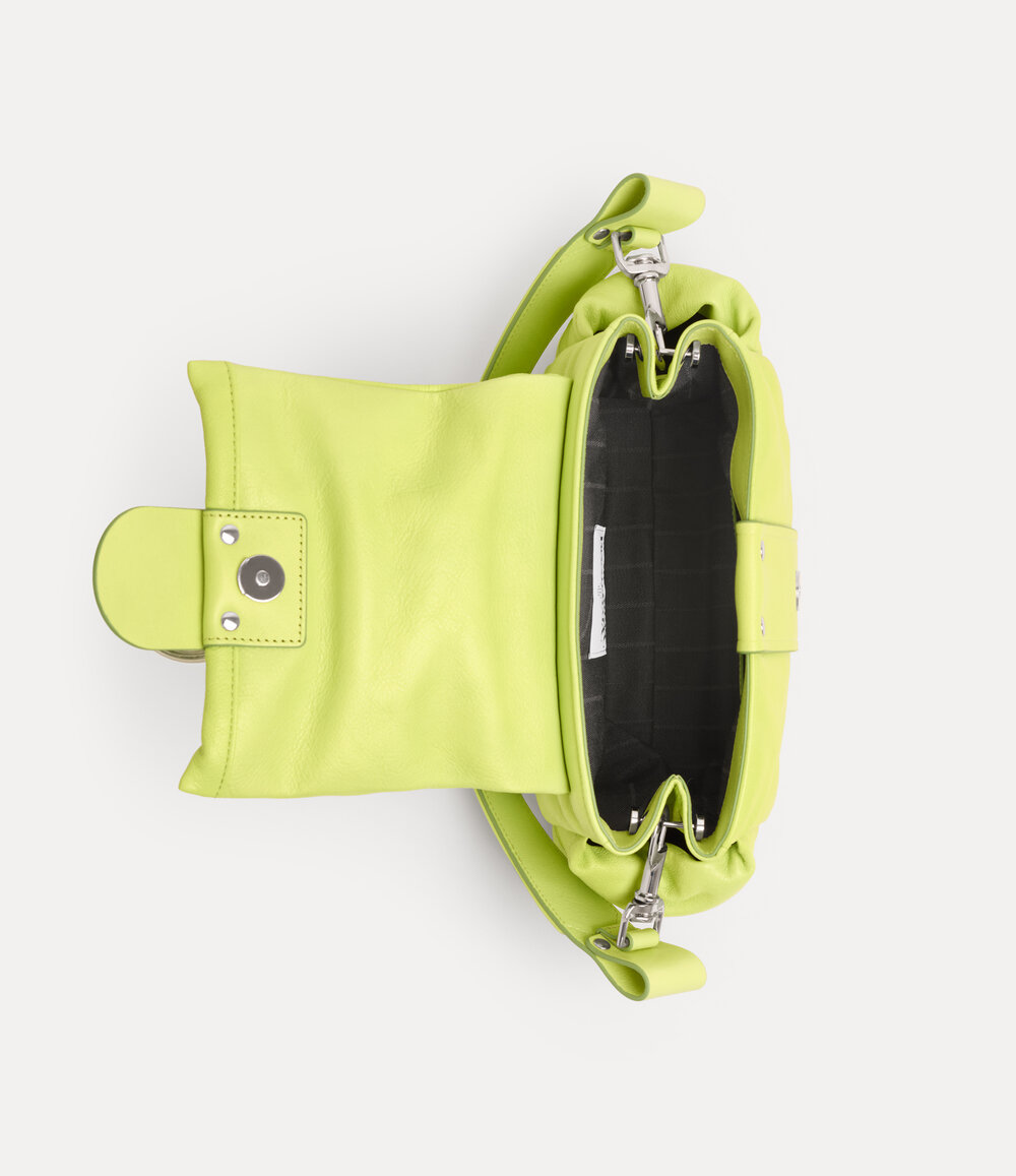 Vivienne Westwood Hazel Treasure Handbag in Lime Green, view 4