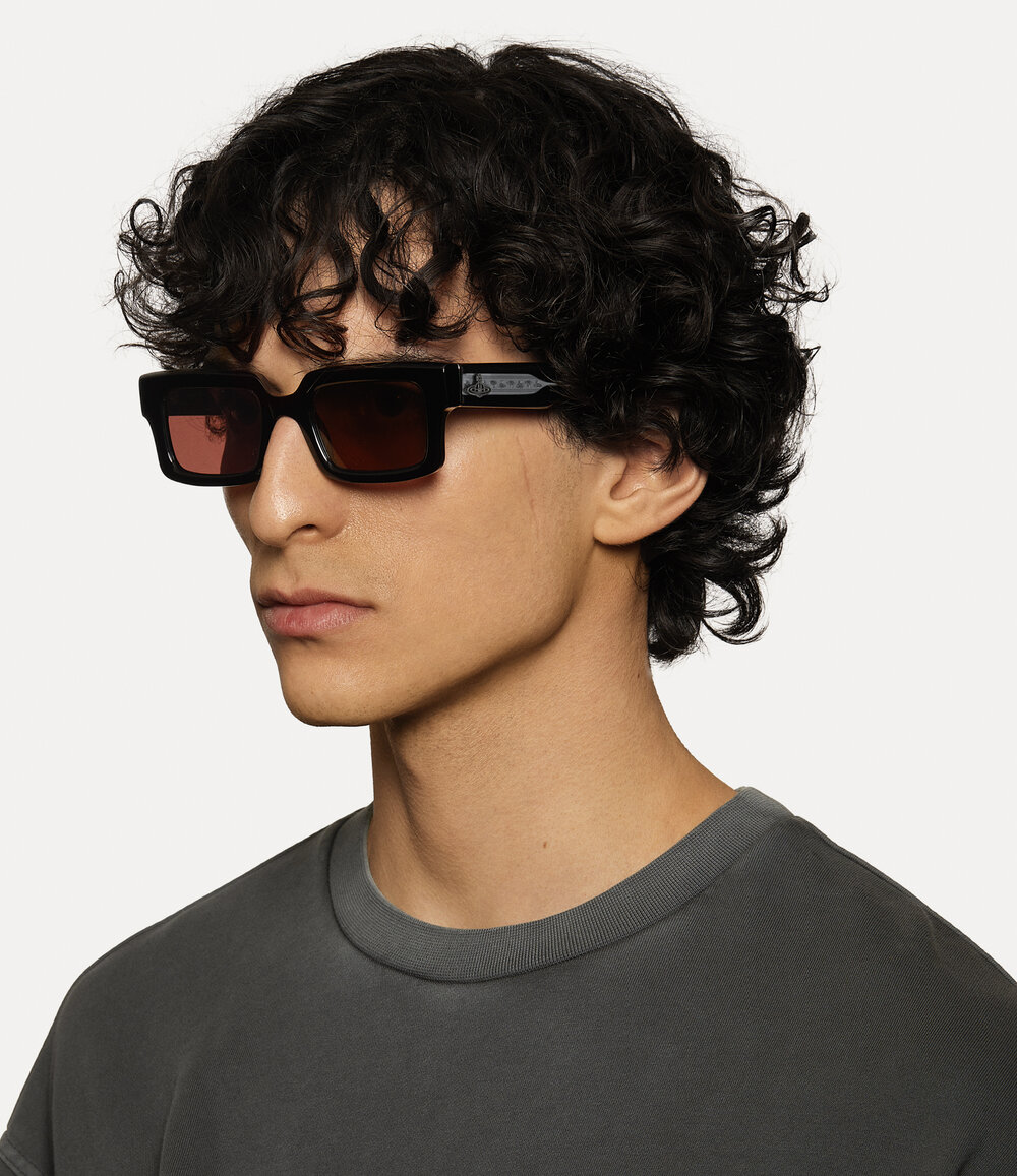 Vivienne Westwood Costello Sunglasses in Black, view 6