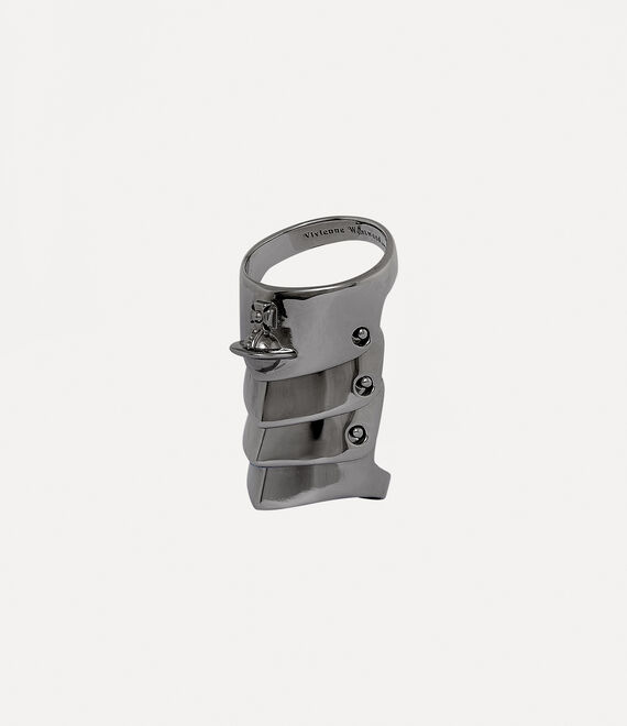 Armour Ring in ruthenium Vivienne Westwood®
