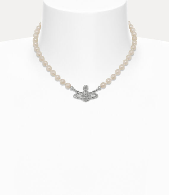 Mini Bas Relief Pearl Choker - Main Image