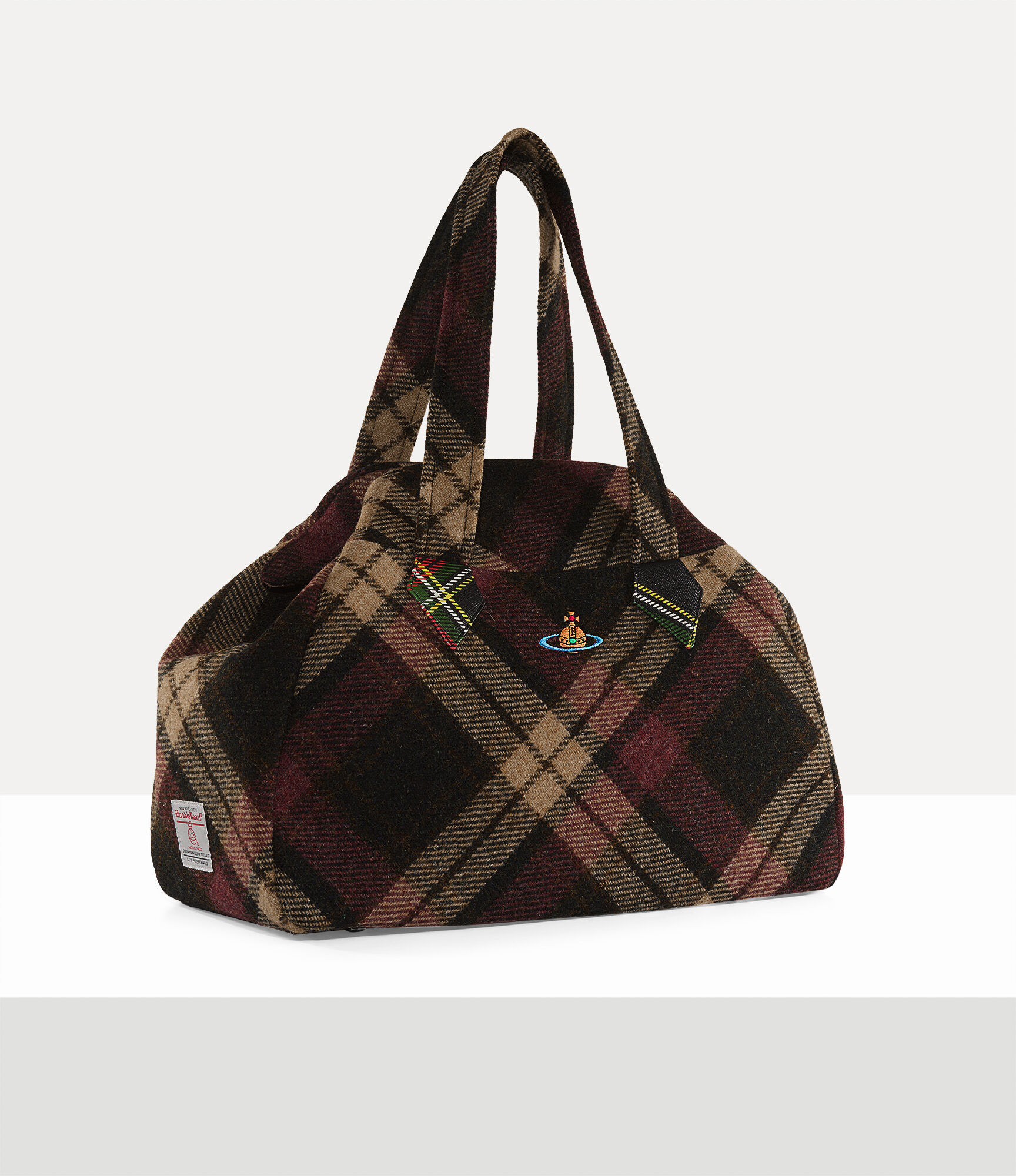 Yasmine Large Archive Handbag in LIGHT-CHECK | Vivienne Westwood®