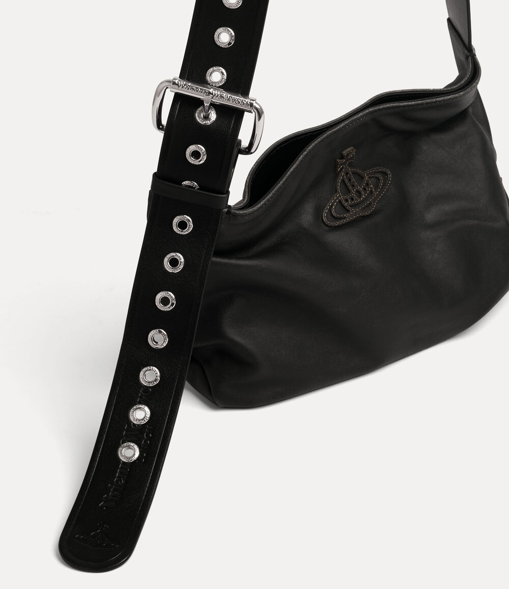 Vivienne Westwood Maxime Small Shoulder Bag in Off Black, view 3