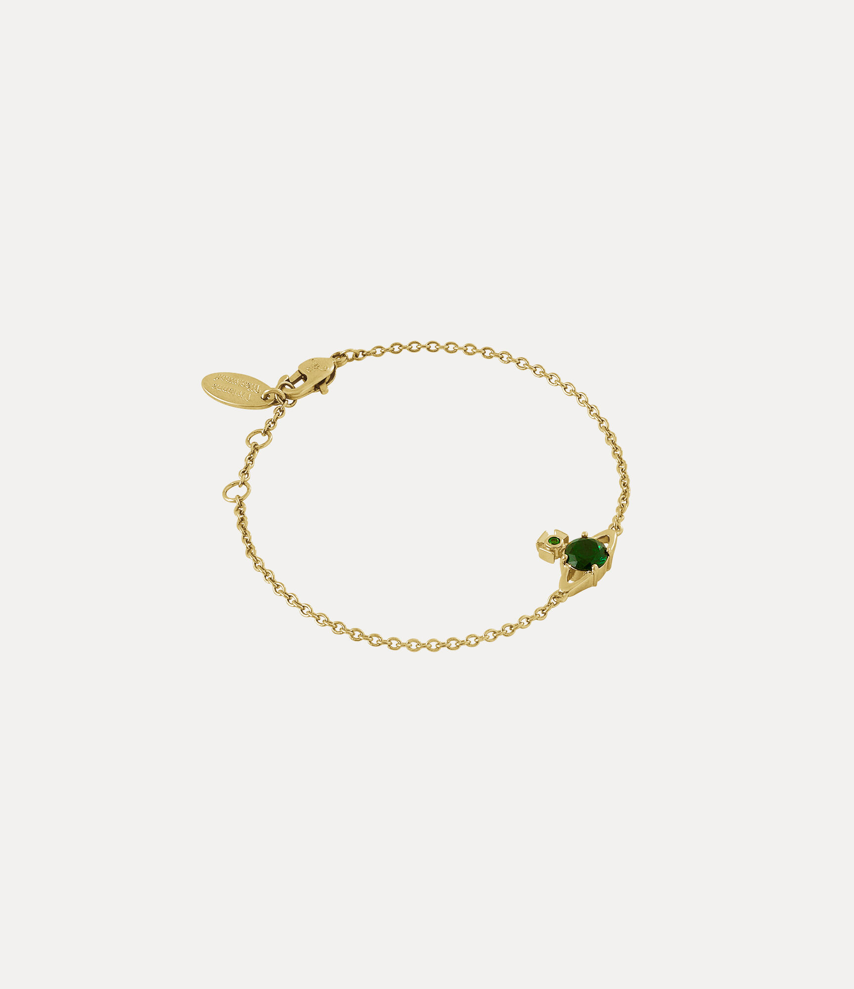 Reina Small Bracelet in GOLD-EMERALD-CZ | Vivienne Westwood®
