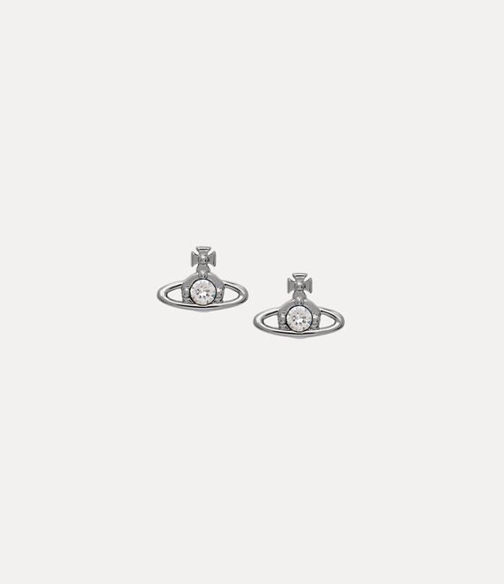 Nano solitaire earrings  large image number 1