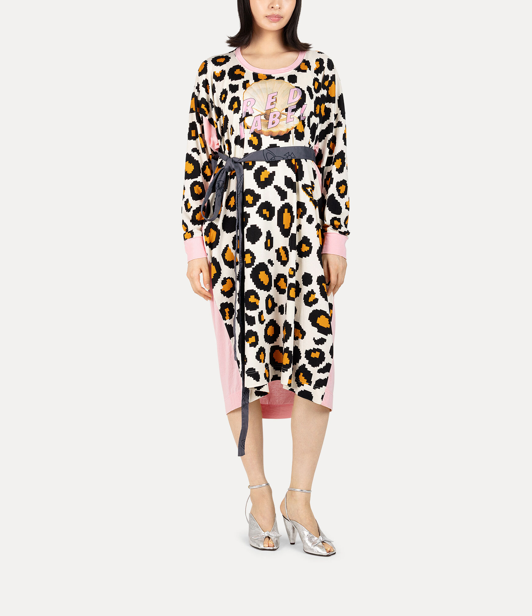 Pixelated Leopard Clam Shell Dress   large image number 2