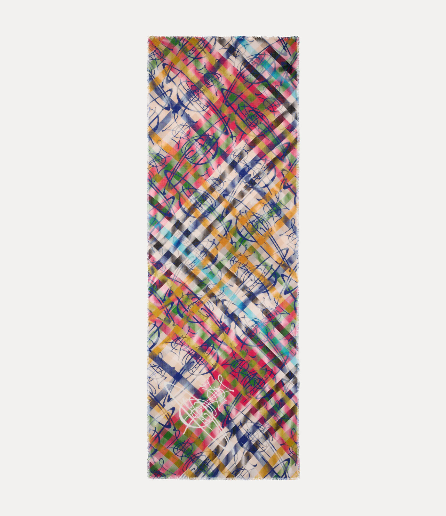 Multi-Check Tartan Scarf