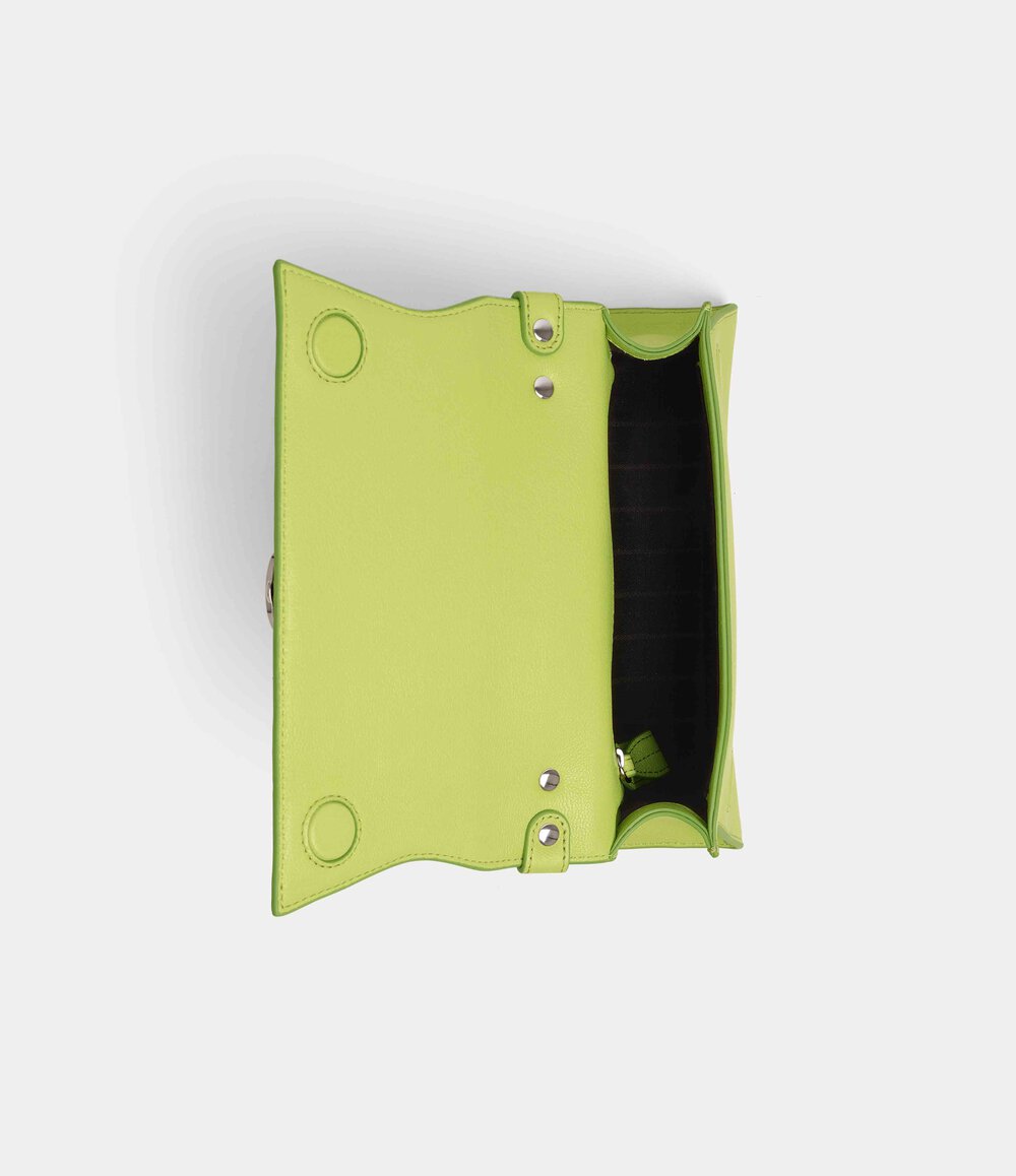 Vivienne Westwood Bianca Small Shoulder Bag in Lime Green, view 4