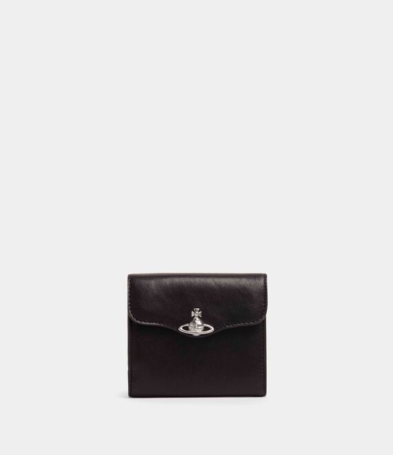 Vivienne Westwood Hunter Flap Wallet Supple Leather Black One Size Women