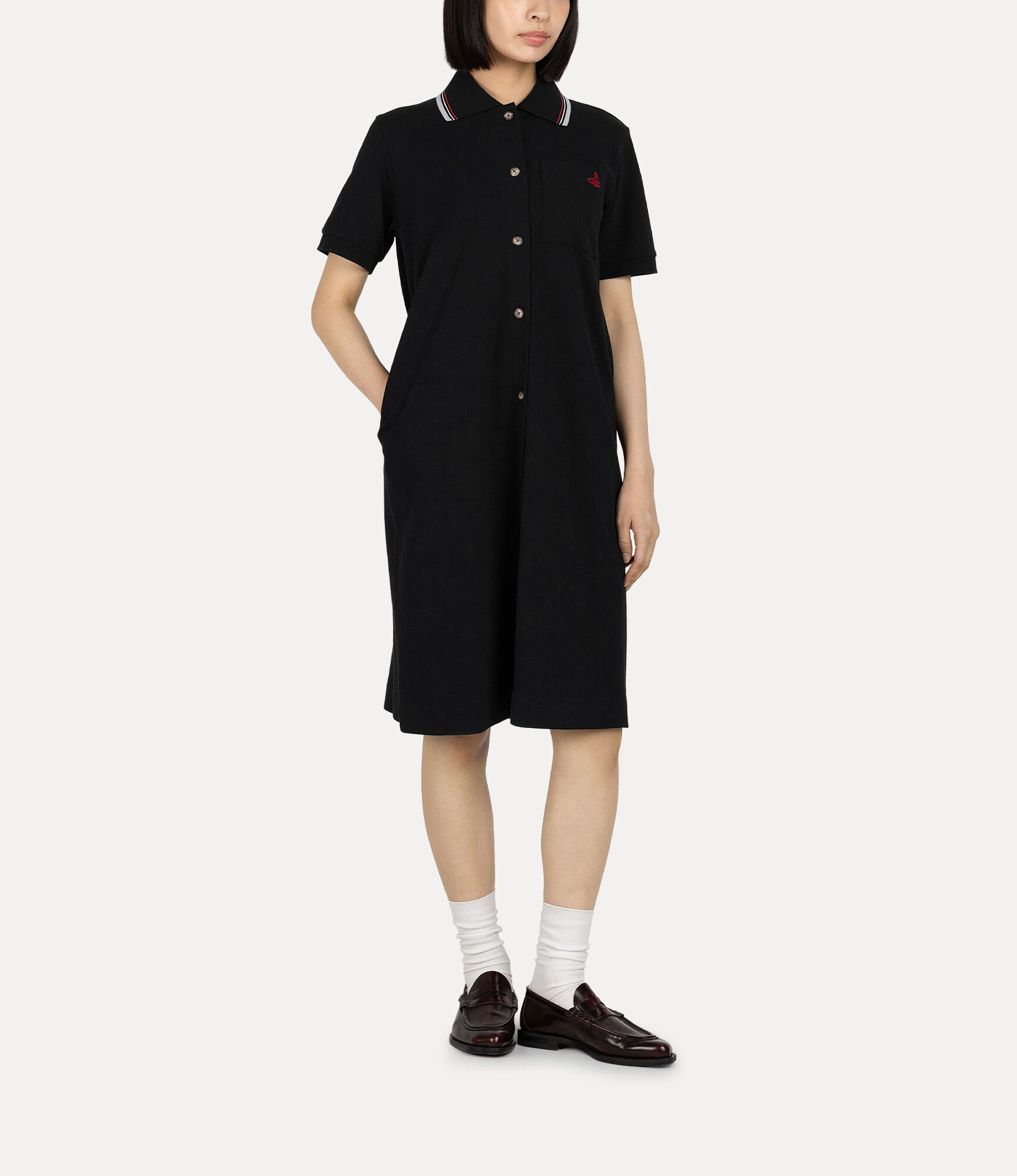 vivienne westwood ポロワンピース 半袖 2 Polo ドレス - ブラック | Vivienne Westwood®