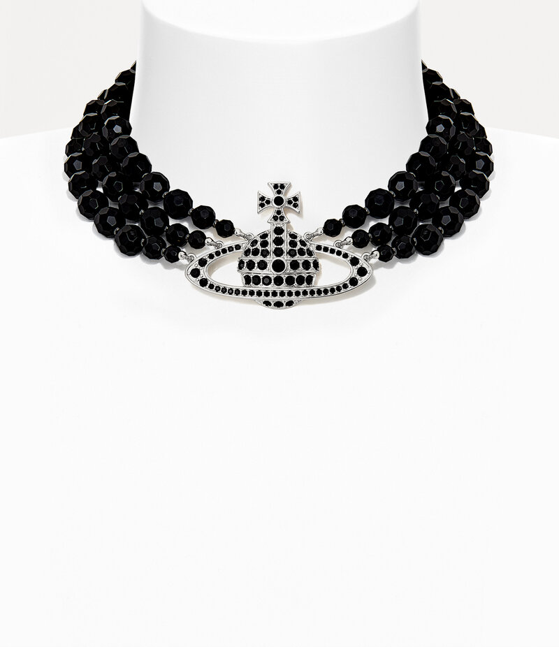 Vivienne Westwood Messaline Three Row Choker