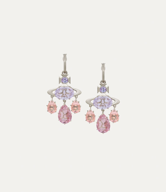 Vivienne Westwood Augusta Hoop Earrings In Pink