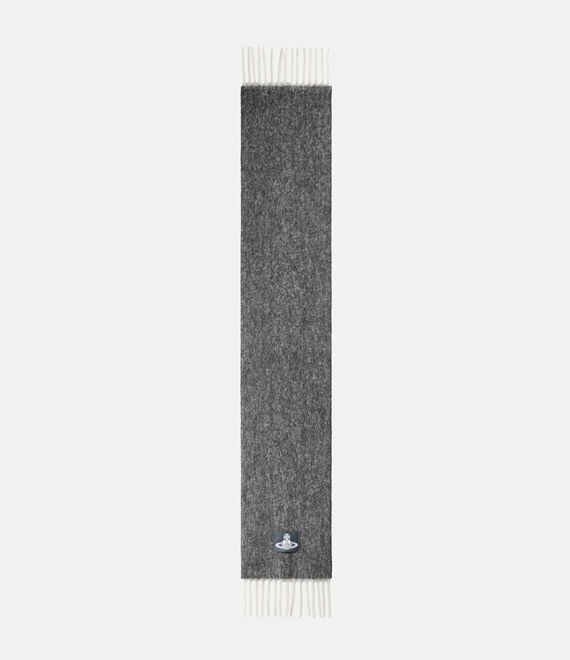 Vivienne Westwood Scarf Black Chunky Uni Unisex In Gray