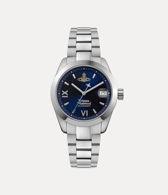 Vivienne Westwood 36 Fenchurch Watch Blue / Silver Stainless Steel Unisex
