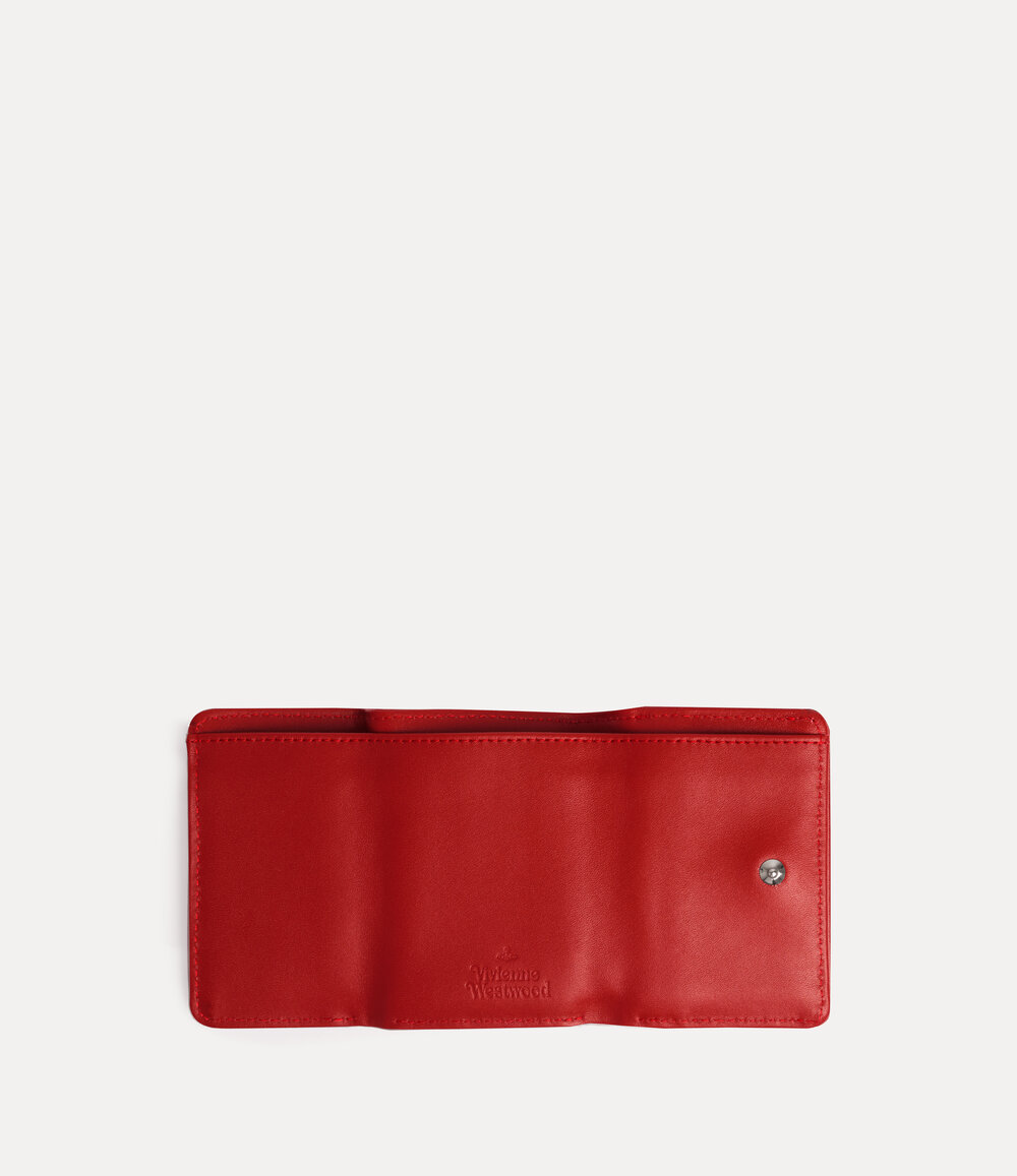 Vivienne Westwood Trifold Wallet in Red, view 4