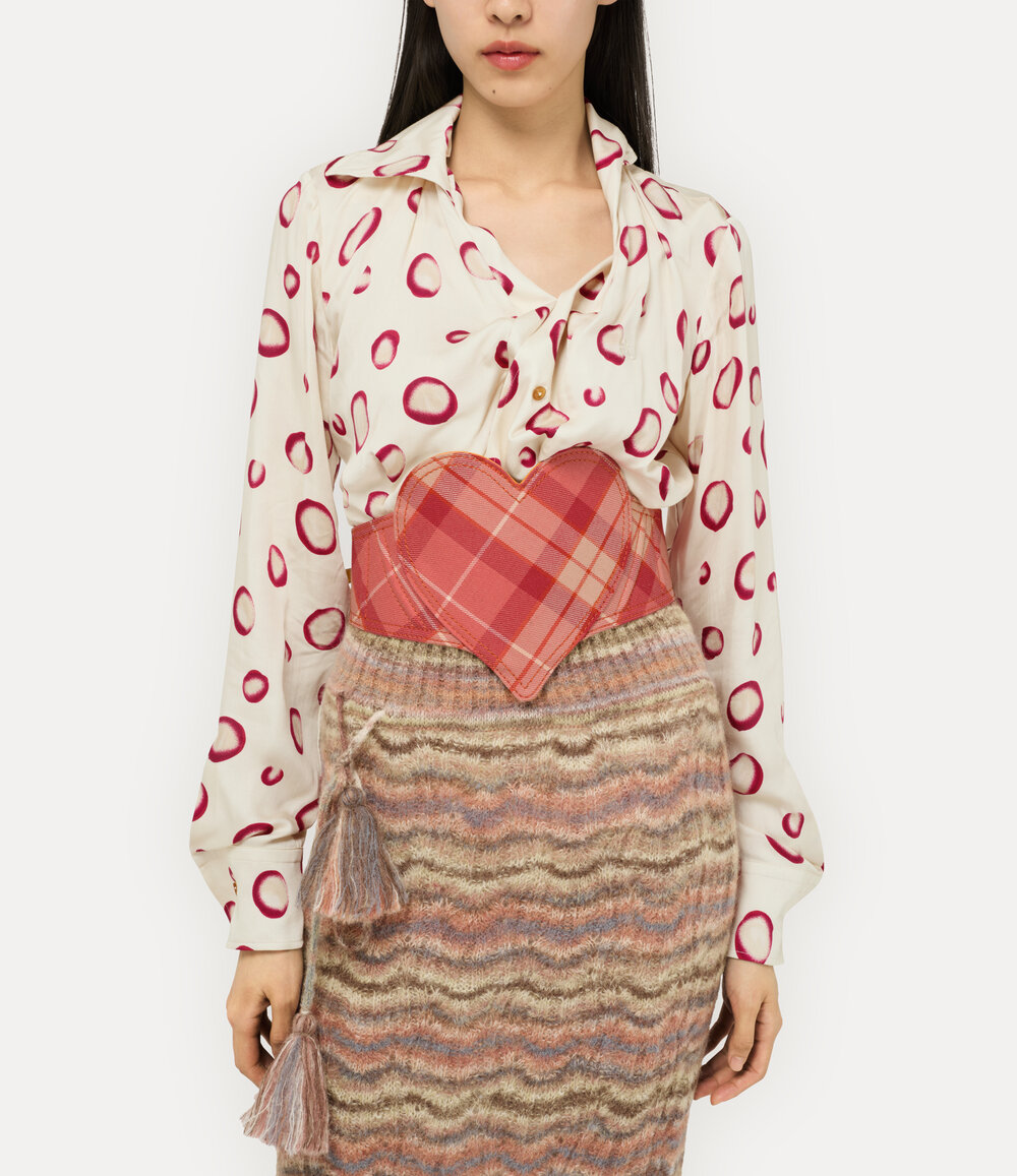Vivienne Westwood Heart Corset Belt in Fraser Pink, view 2