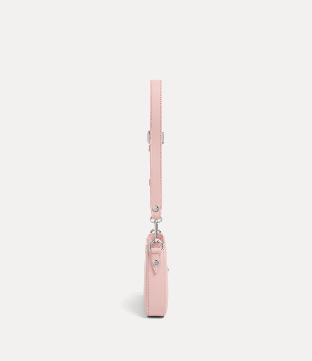 Vivienne Westwood Tasha Shoulder Phone Bag in Pastel Pink, view 6