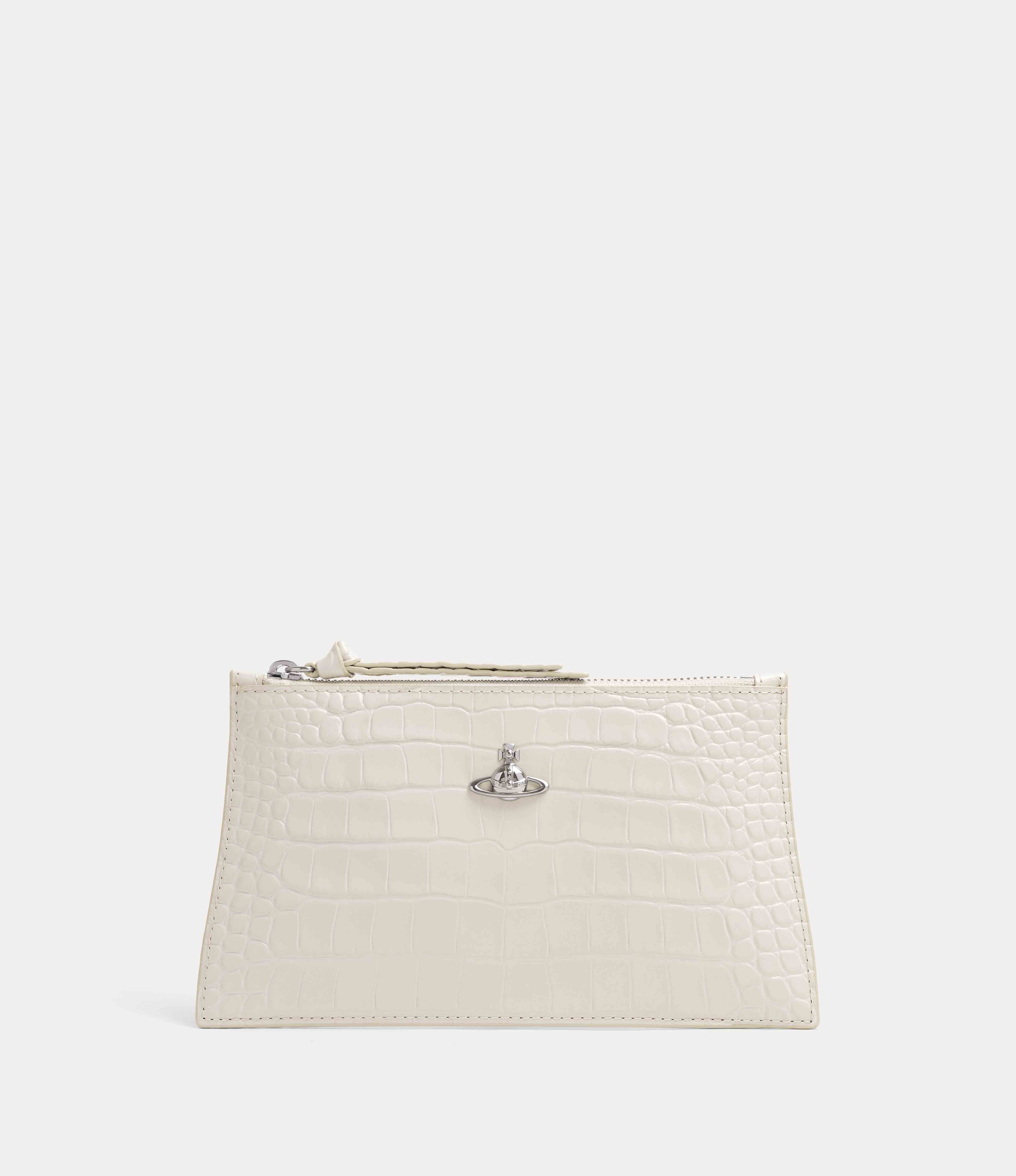Small Flat Zip Clutch