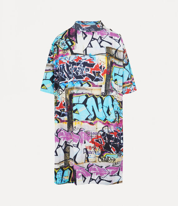 Vivienne Westwood Drunken T-shirt Dress In Graffiti