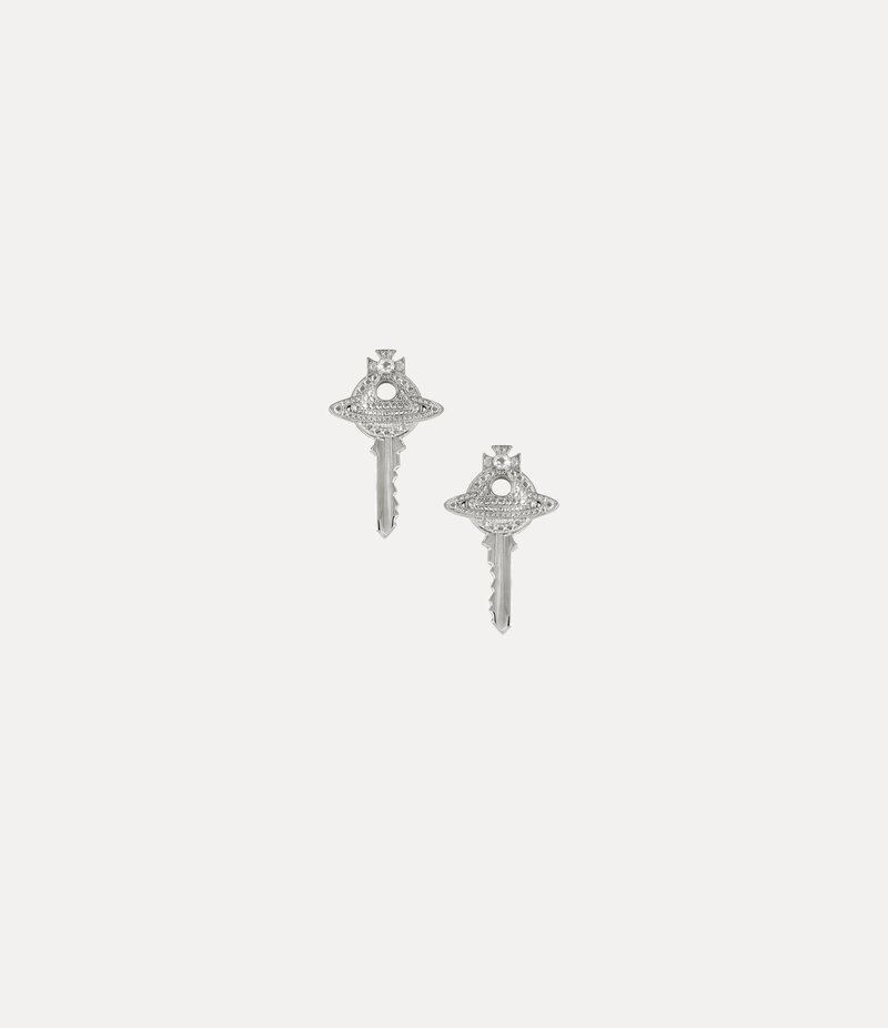 Vivienne Westwood Curzio Earrings -Platinum -Platinum