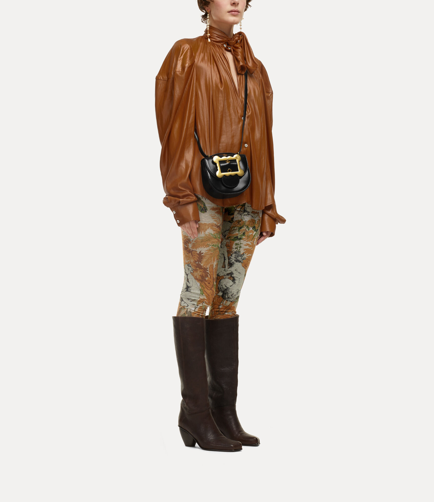 Jodie Saddle Bag in BLACK Vivienne Westwood®