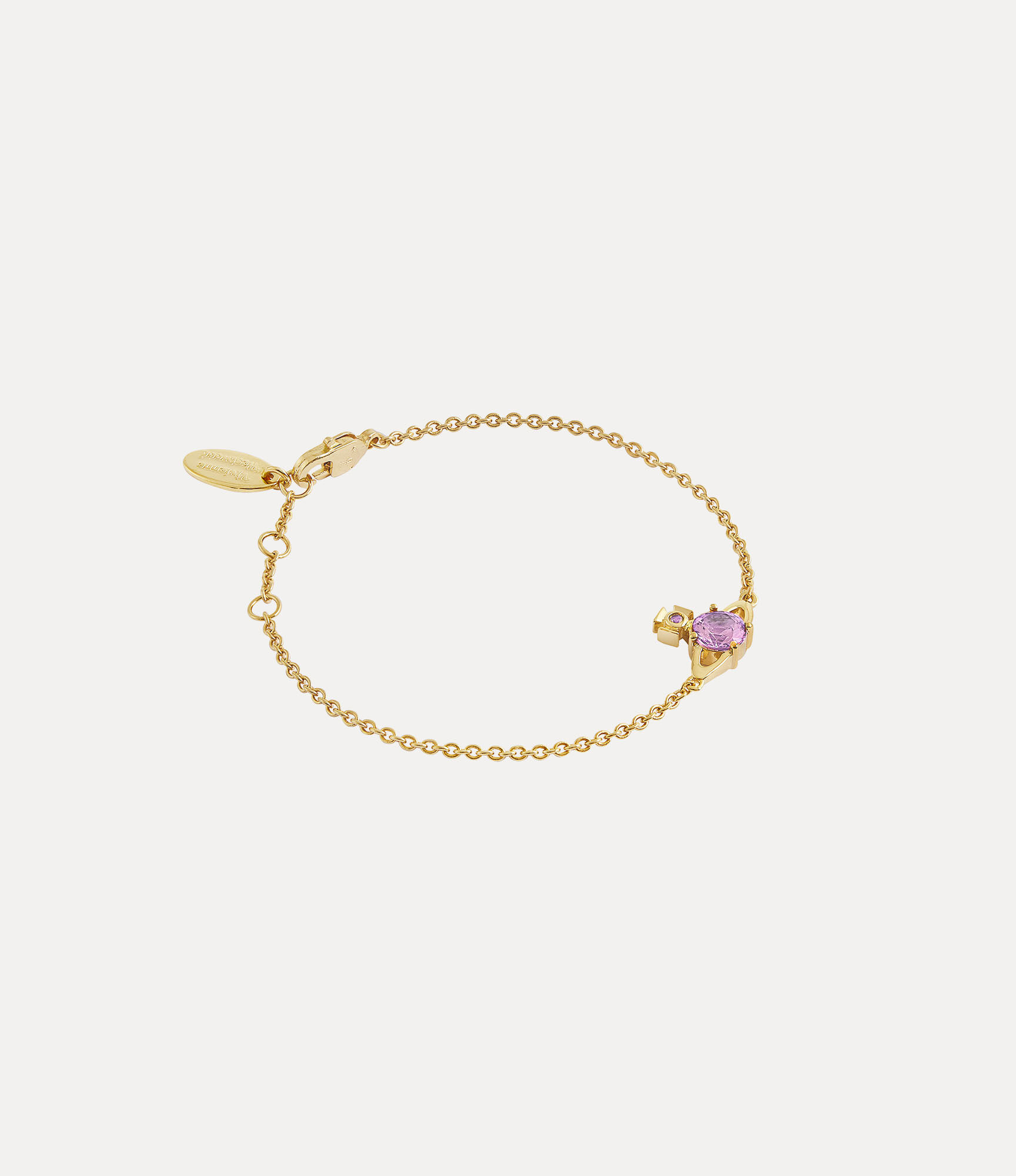 Reina Small Bracelet in GOLD-VIOLET-CZ | Vivienne Westwood®