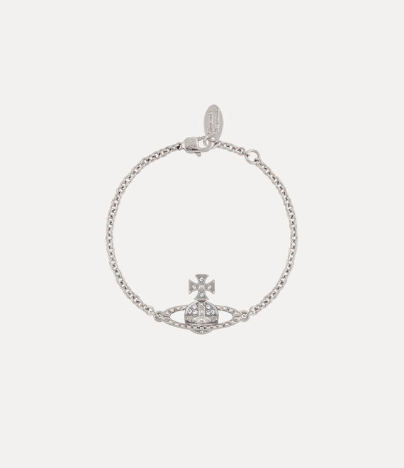 Vivienne Westwood Mayfair Bas Relief Bracelet Silver-crystal Brass Women