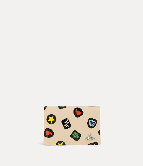 Vivienne Westwood Flap Card Holder Printed Leather Multi One Size Women