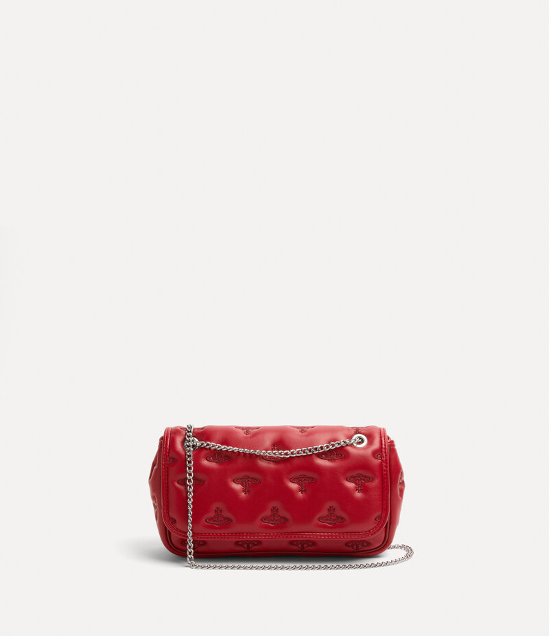 Vivienne Westwood Chain Crossbody Purse in Red