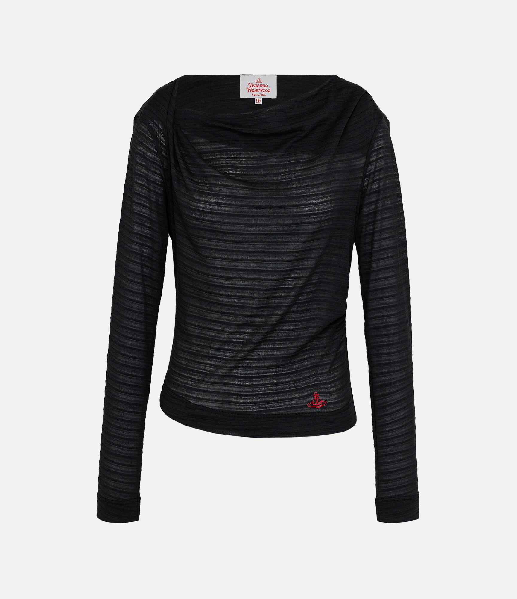 See Through Shadow Drape Top