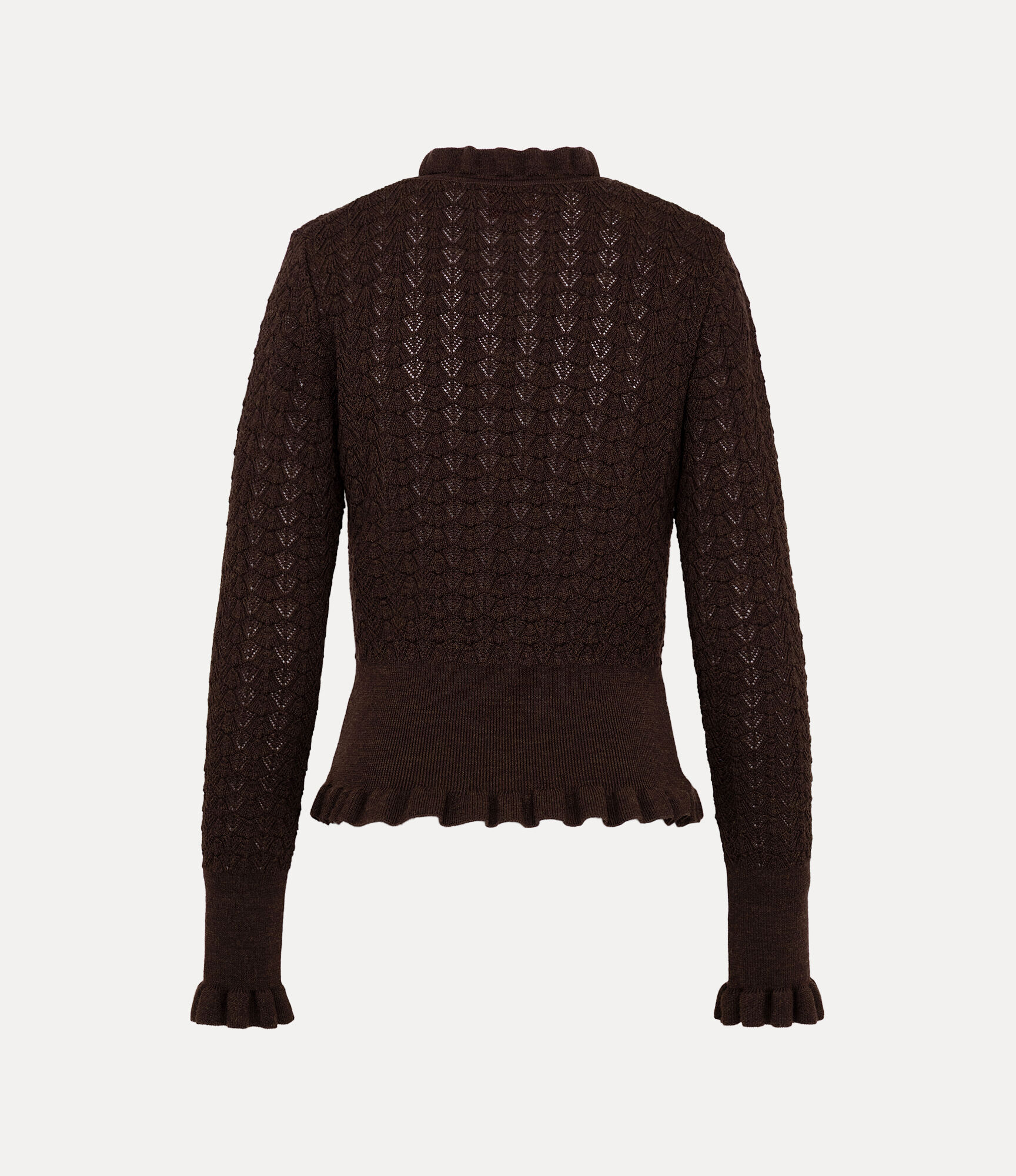Shell Frill Knit Pullover  large image number 5