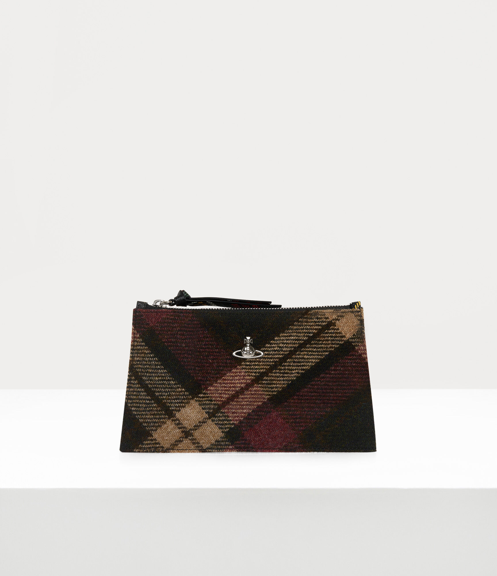 Small Flat Zip Clutch