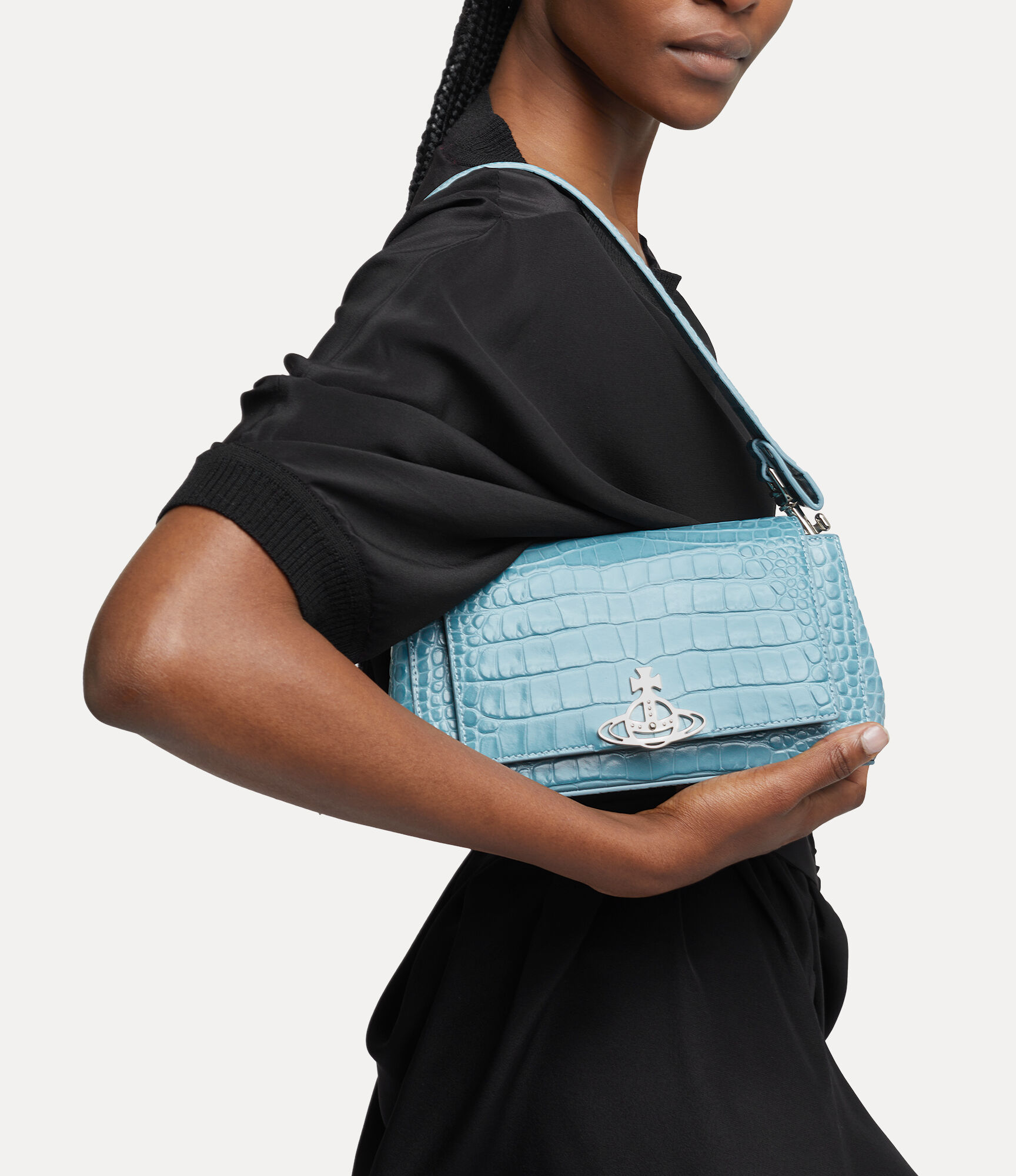 Hazel Medium Handbag in LIGHT-BLUE | Vivienne Westwood®