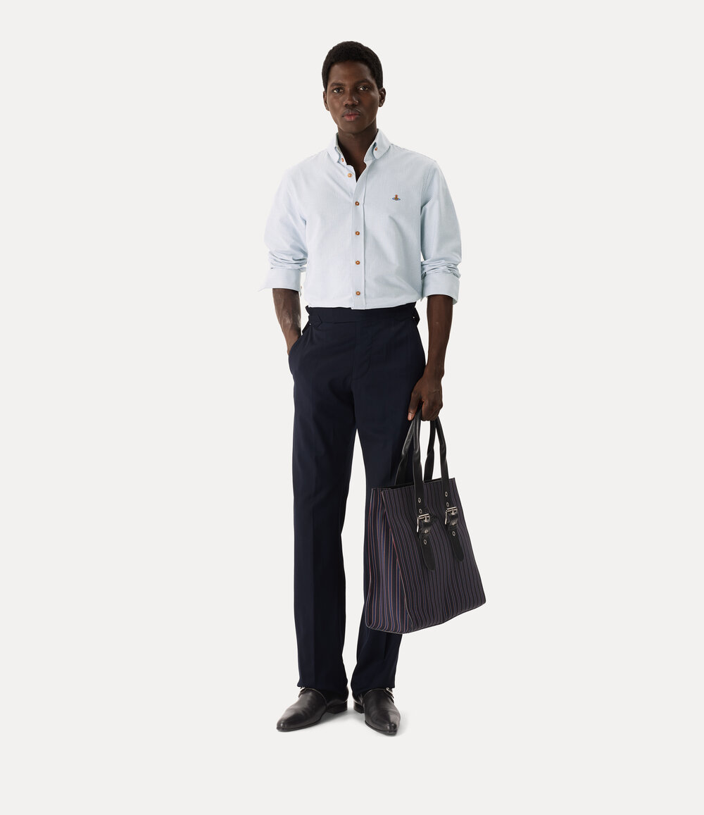 Vivienne Westwood Two Button Krall Shirt in Ink Stripe, view 2
