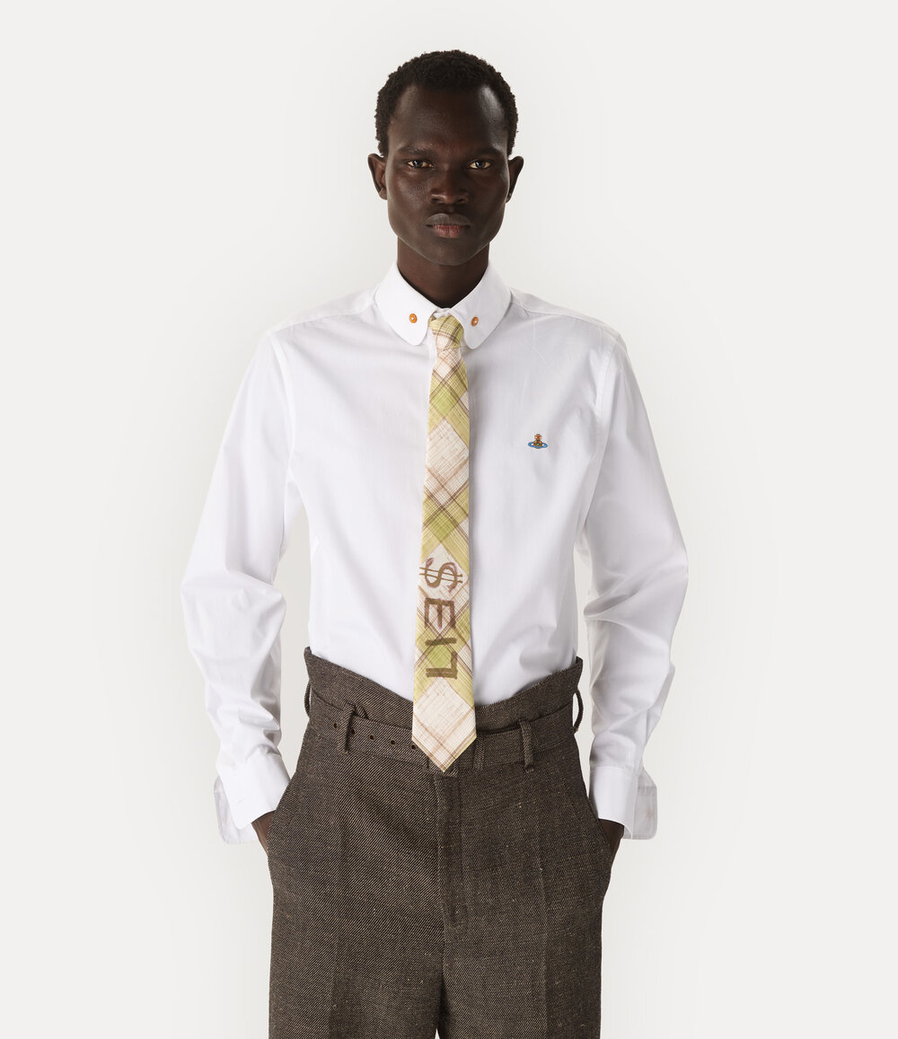 Vivienne Westwood Two Button Krall Shirt in White, view 4