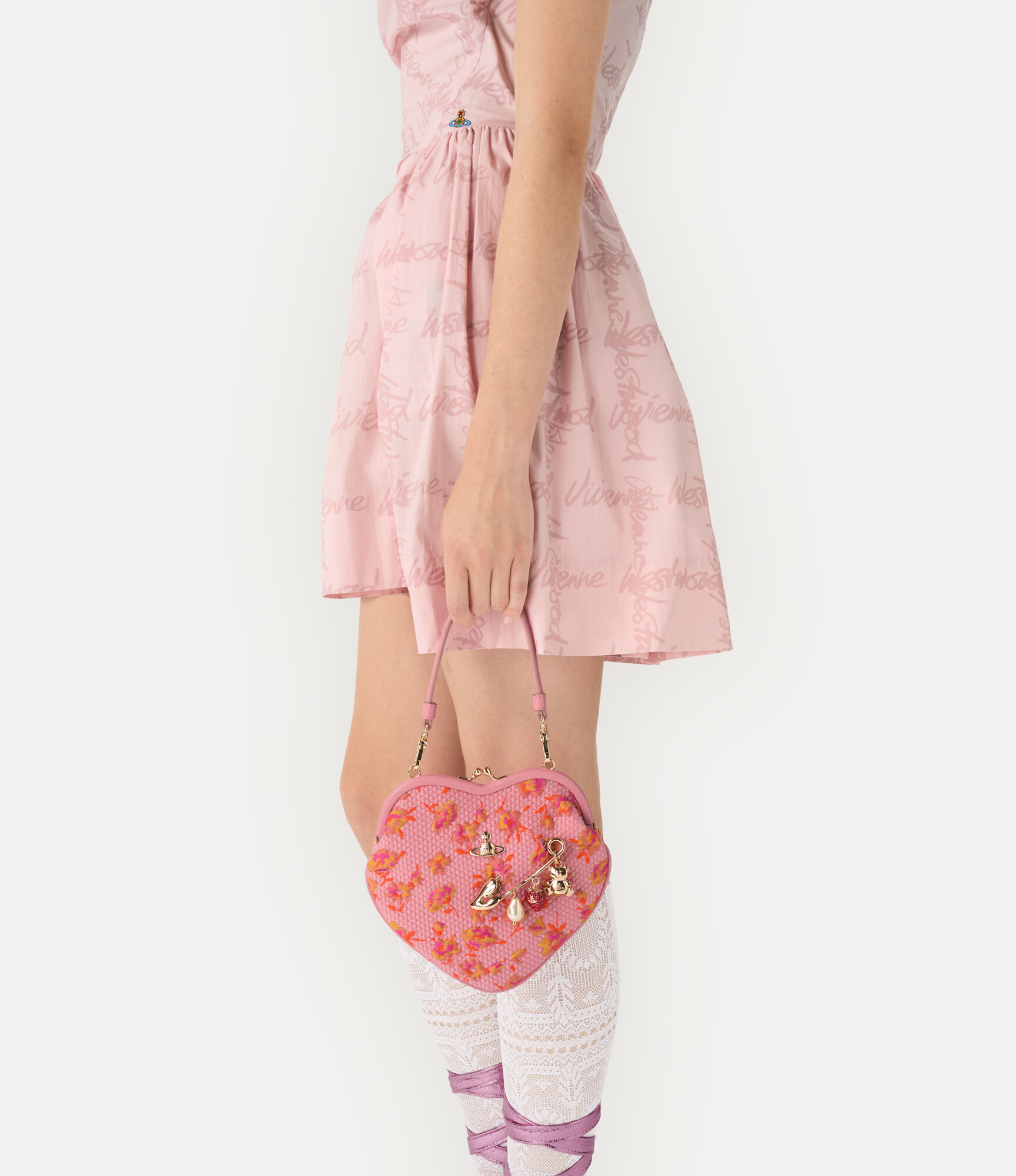 Nana Belle Heart Frame Purse