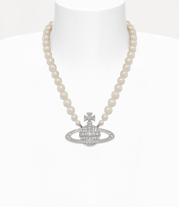 Man. bas relief pearl necklace immagine grande numero 2