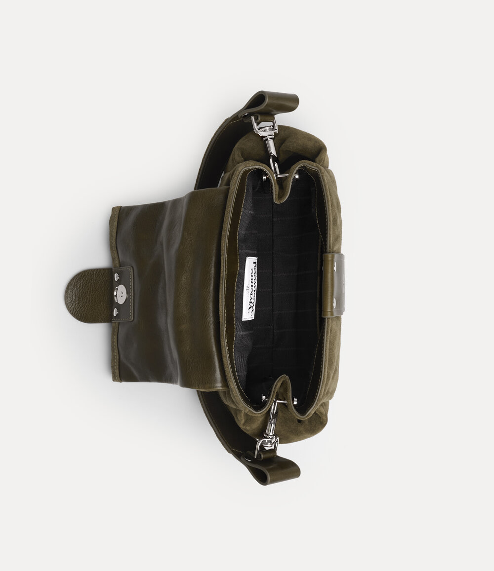 Vivienne Westwood Hazel Treasure Handbag in Khaki, view 3