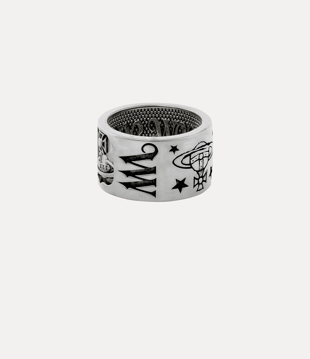 Vivienne Westwood Lancelot Ring in Platinum, view 2