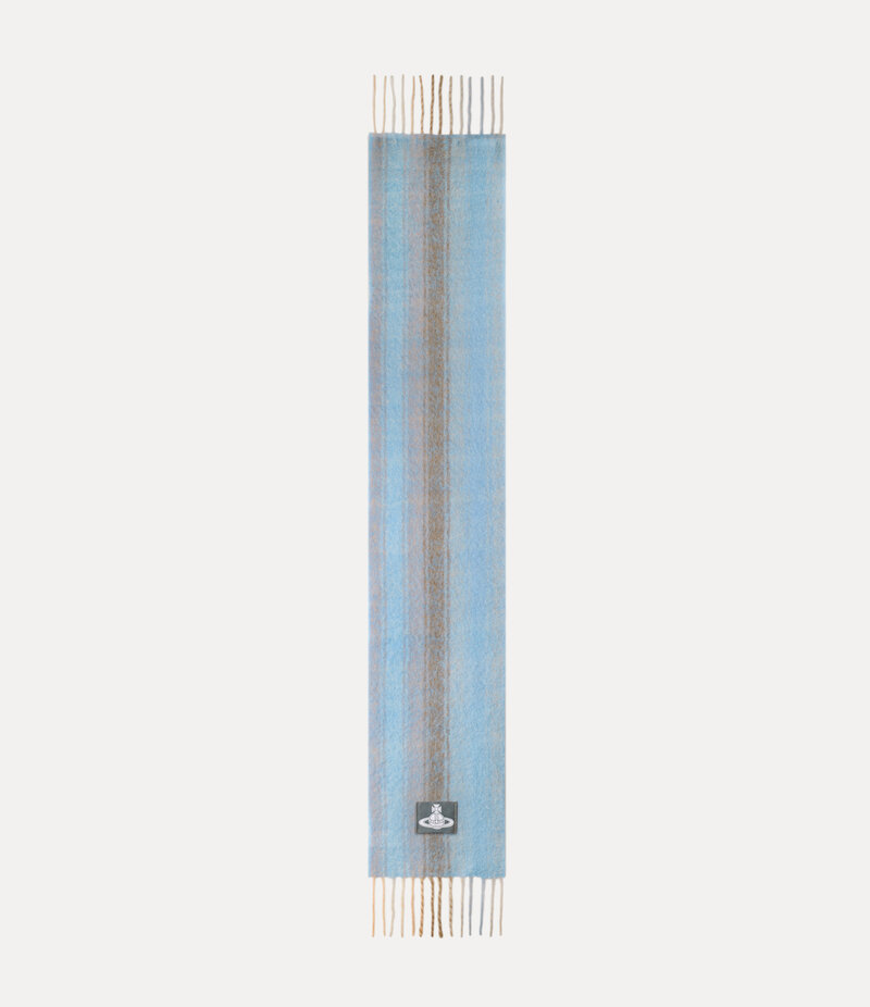Vivienne Westwood Scarf Chunky Stripe -Light-blue