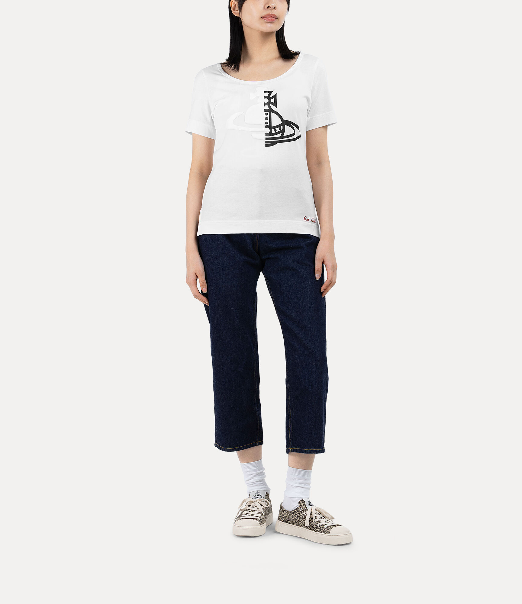 Half and Half Round T-shirt  large image number 2